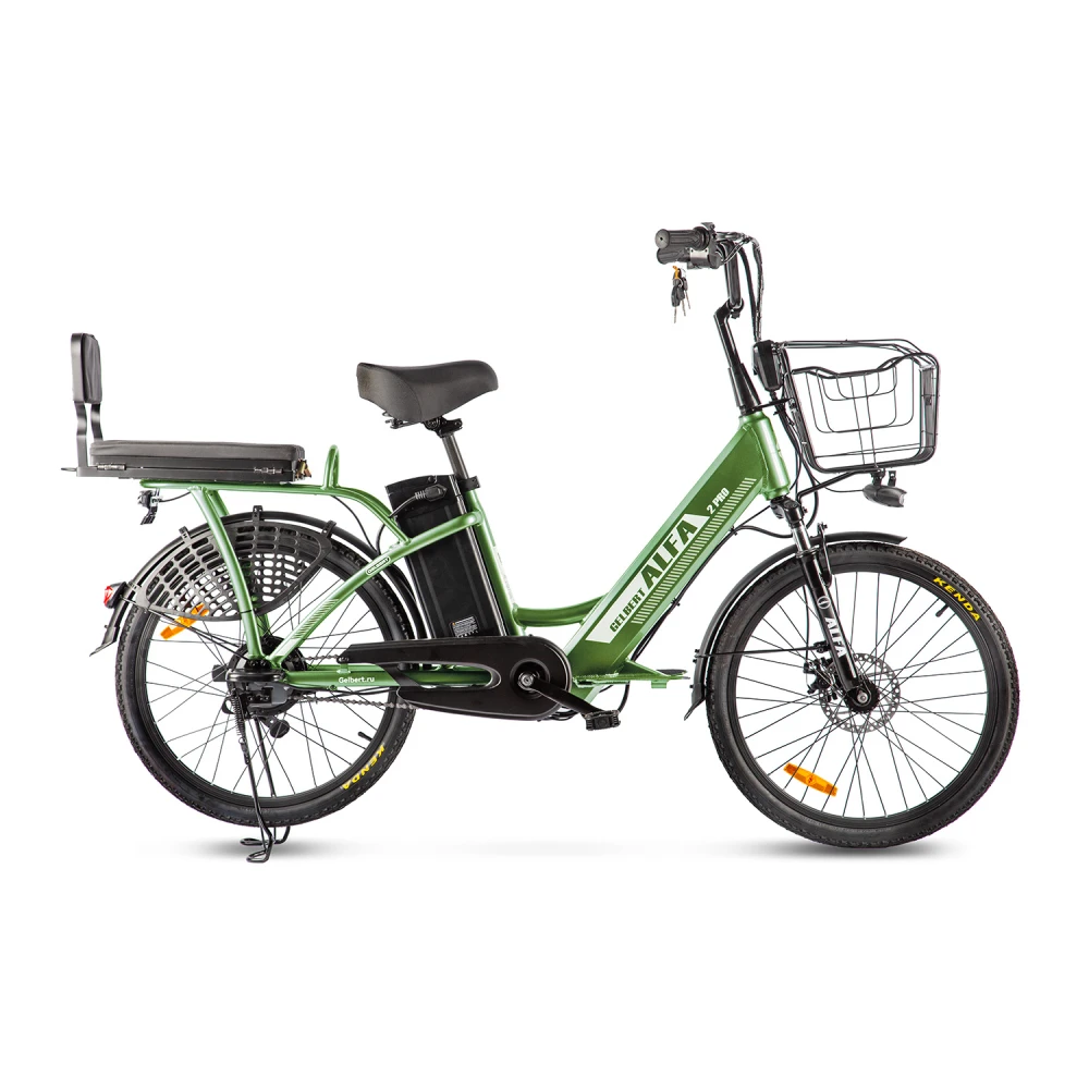 Электровелосипед Green City Gelbert ALFA 2 PRO Зеленый